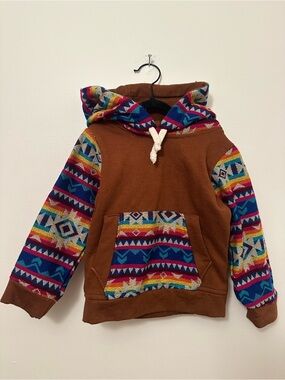 Native Sun Natural Design Tribal Wool Hoodie